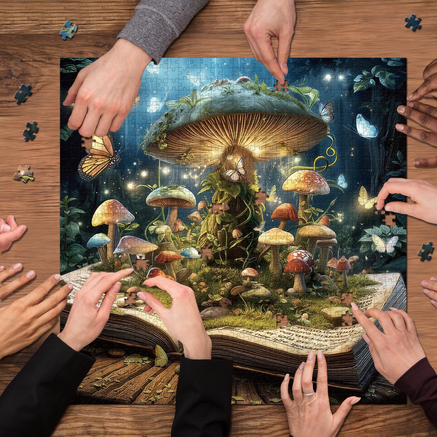 Fantasy-Pilzbuch-Puzzle 1000 Teile