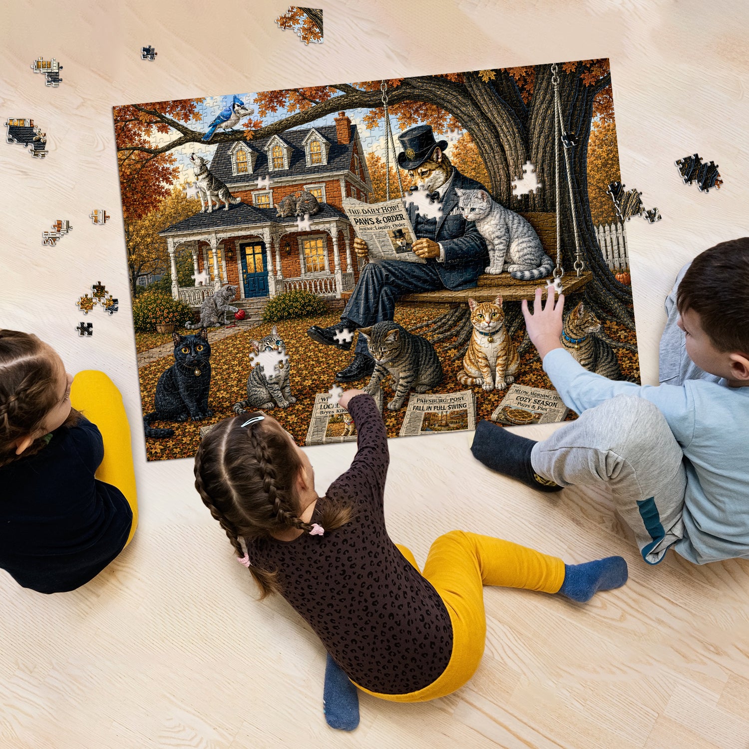 Pawsburg Daily News Puzzle 1000 Teile