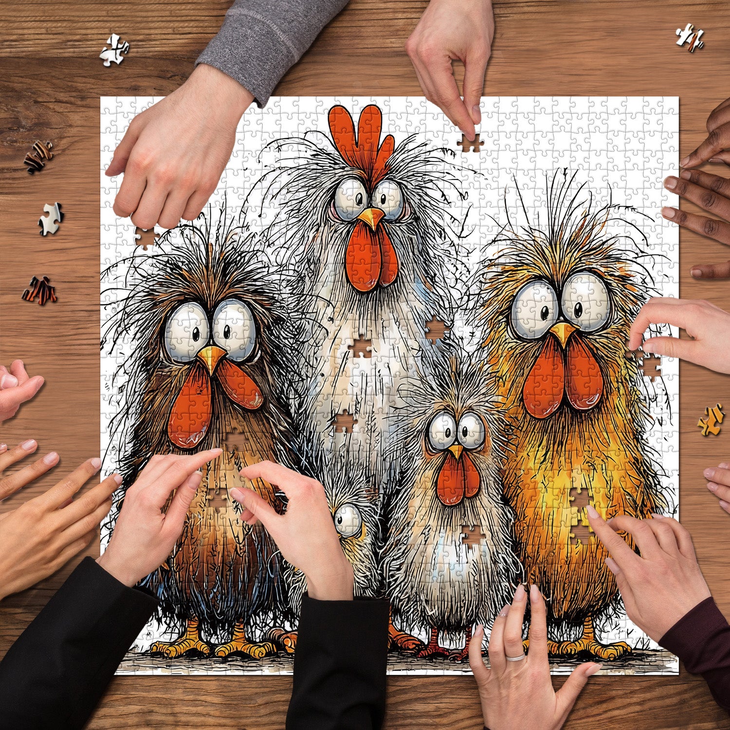 Tufted Team Jigsaw Puzzle 1000 Pieces