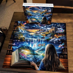 Whimsical Dream Library Jigsaw Puzzle 1000 Pieces