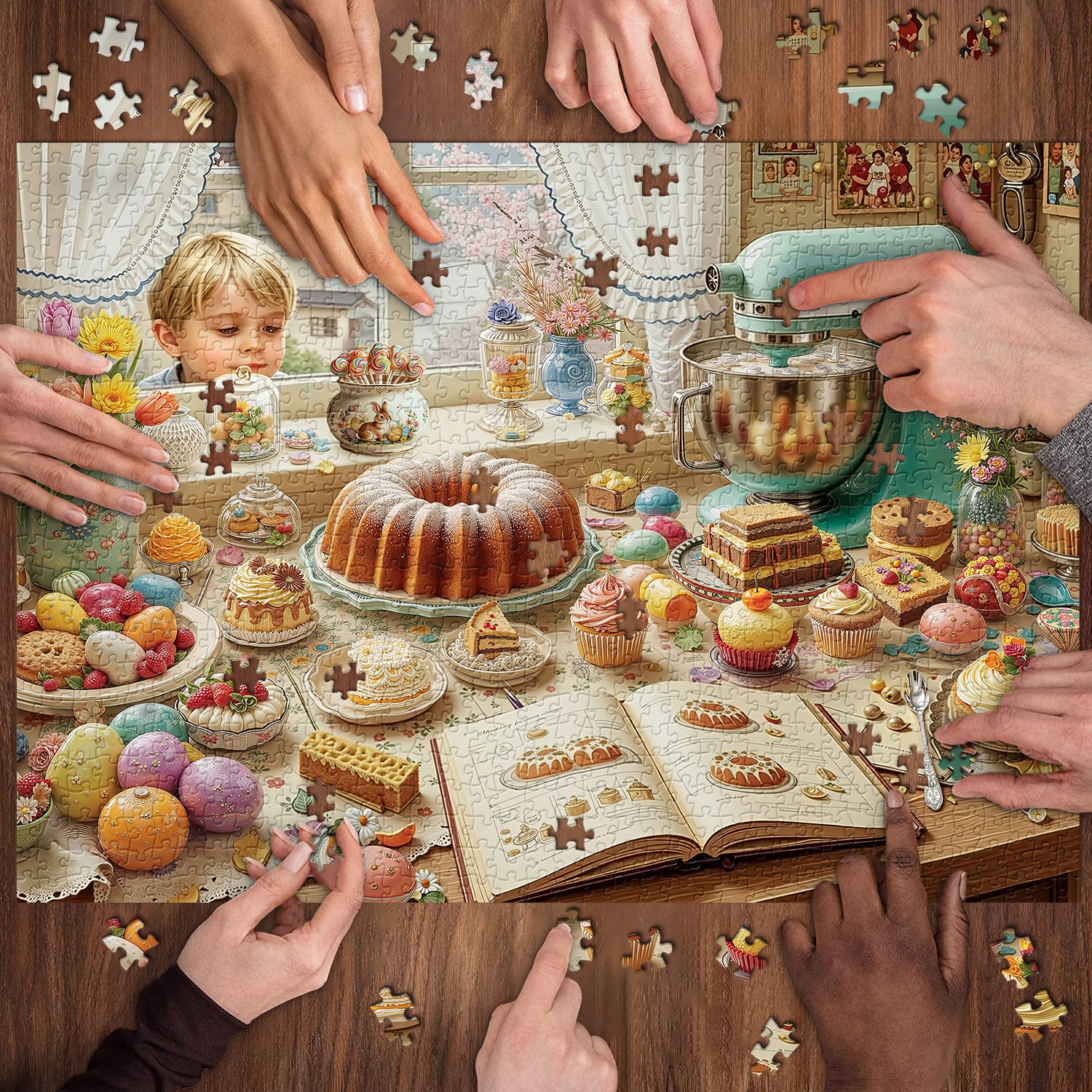 Fenster zu Süßigkeiten Puzzle 1000 Teile