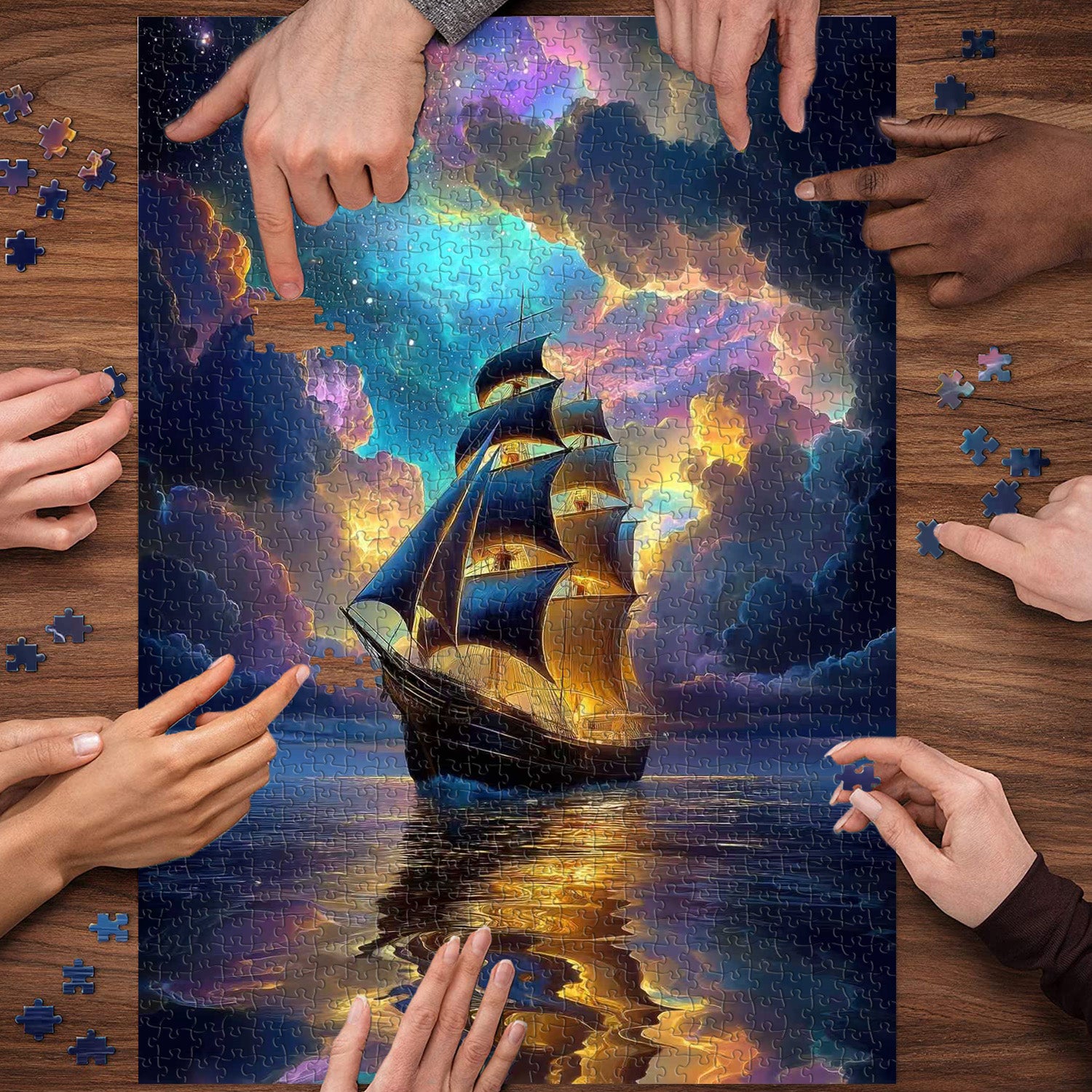 Starlit Sailing Jigsaw Puzzle 1000 Pieces