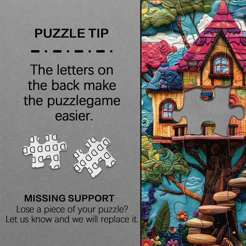 Quilted Art Treehouse Jigsaw Puzzles 1000 Pieces