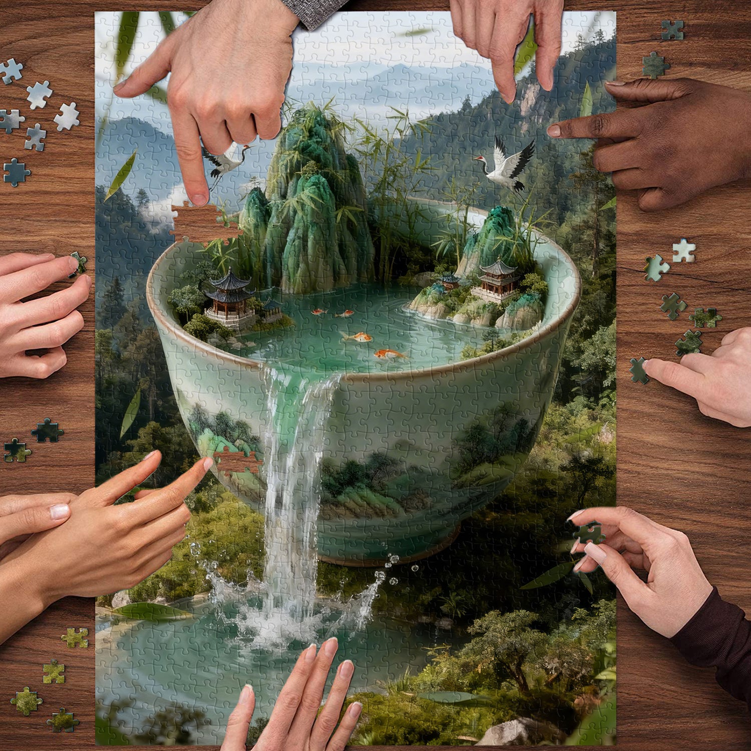 Bamboo forest landscape Jigsaw Puzzle 1000 Pieces