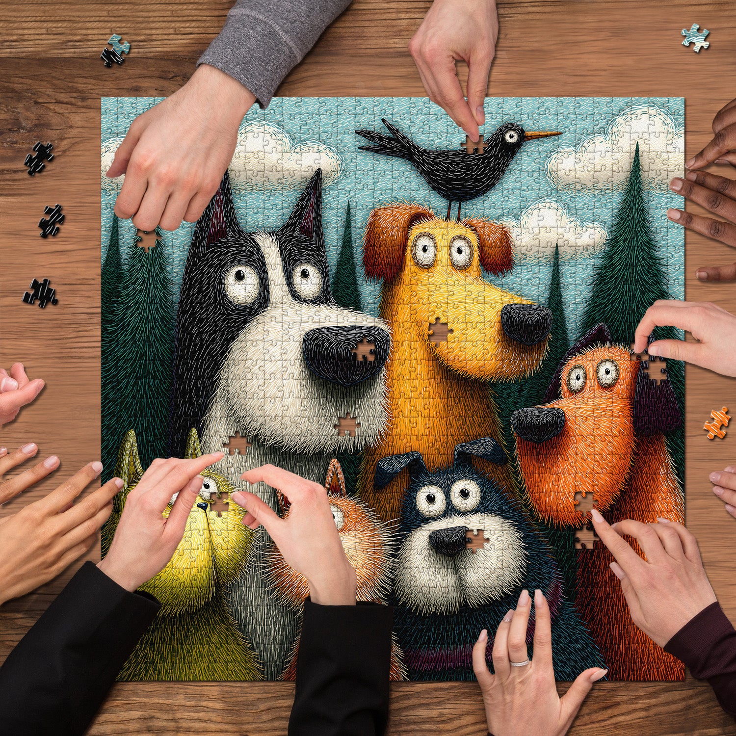 Furry Friends jigsaw Puzzle 1000 Pieces
