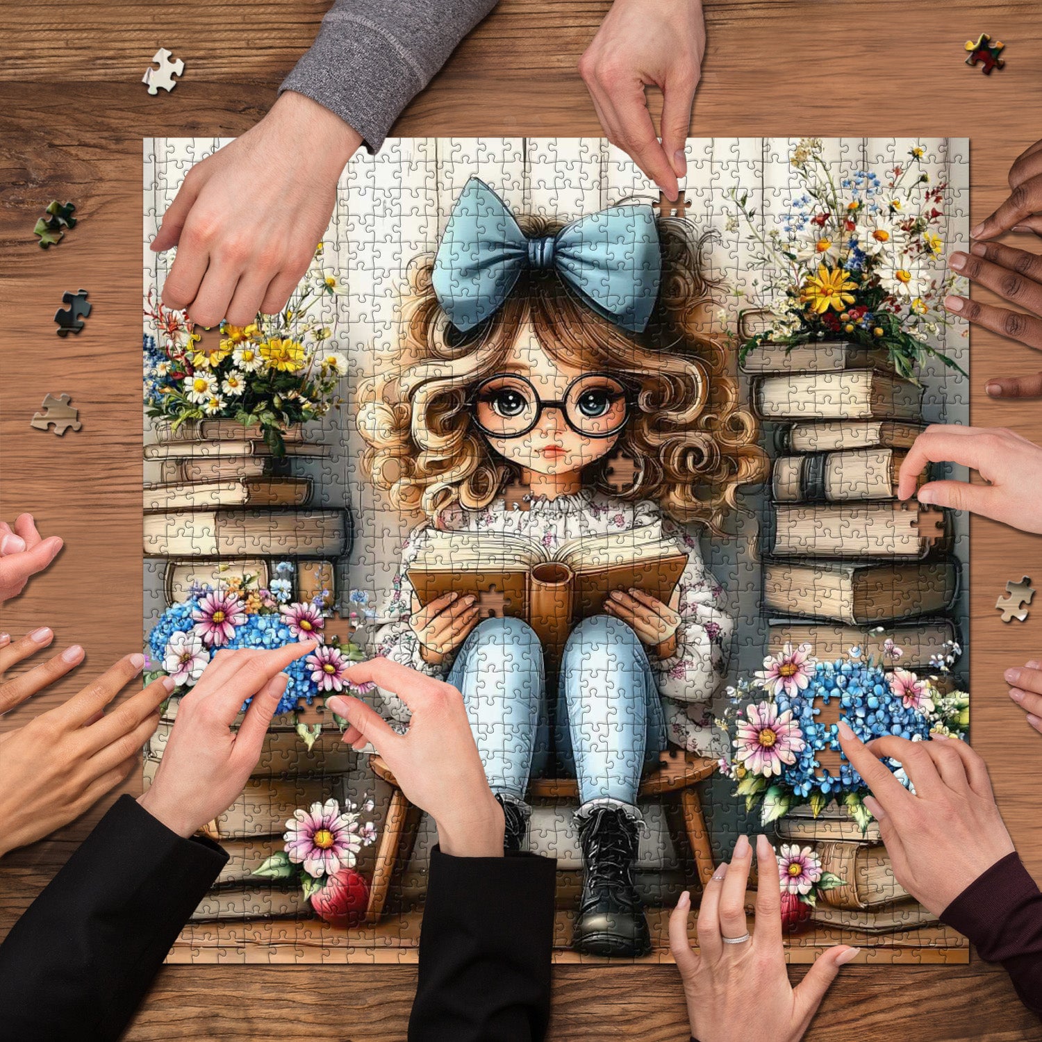 Blumenleser-Puzzle 1000 Teile