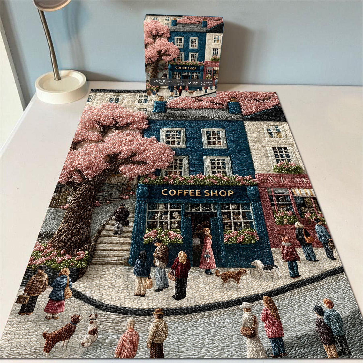 Cherry Blossom Street Jigsaw Puzzle 1000 Pieces
