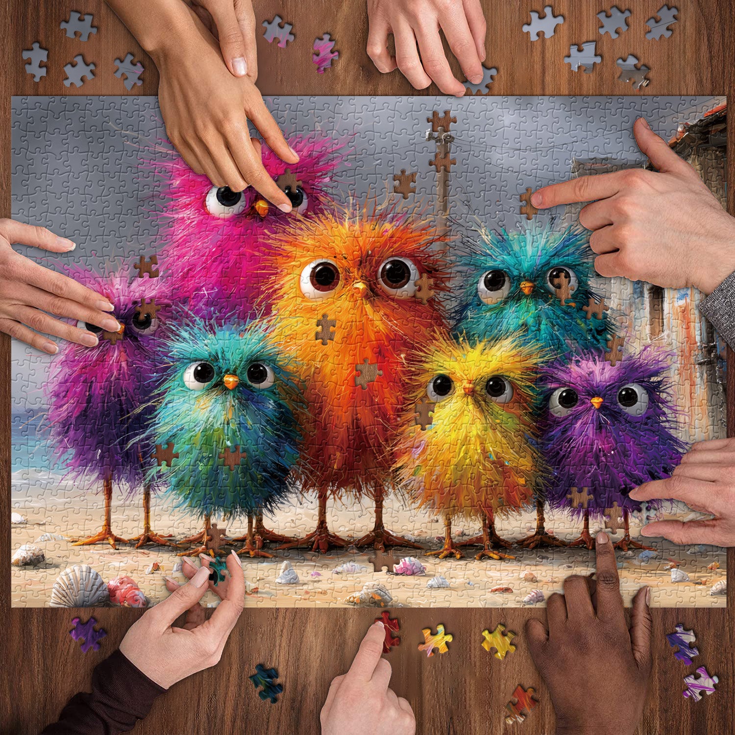 Fluffy Coast Puzzle 1000 Teile