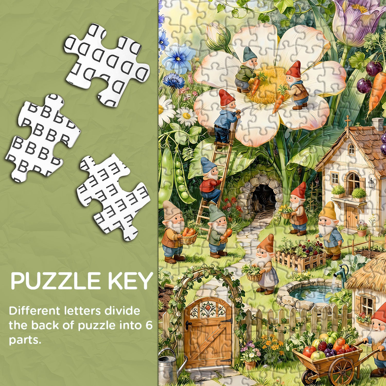 Verzauberter Gnome-Hafen-Puzzle, 1000 Teile