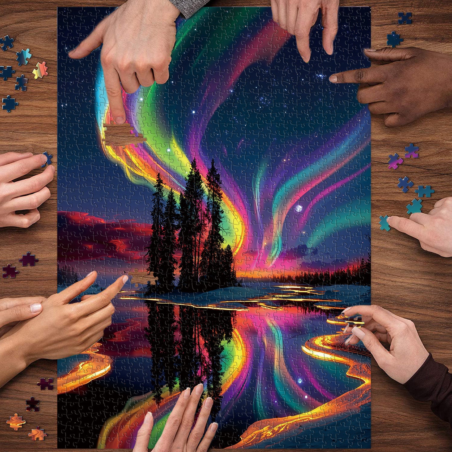 Aurora Realm Jigsaw Puzzle 1000 Pieces