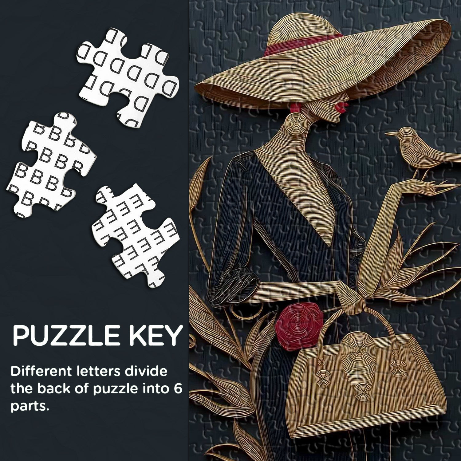 Golden Lady Jigsaw Puzzle 1000 Pieces