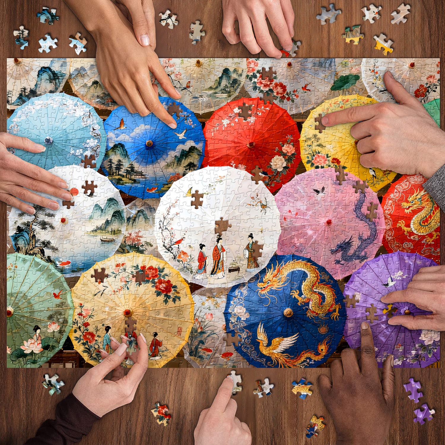 Art Umbrella Jigsaw Puzzle 1000 Pieces