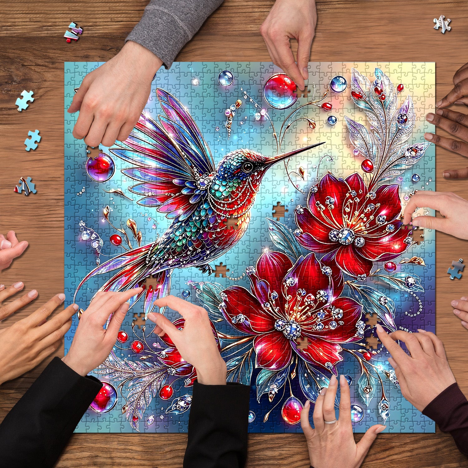Edelstein-Kolibri-Puzzle 1000 Teile