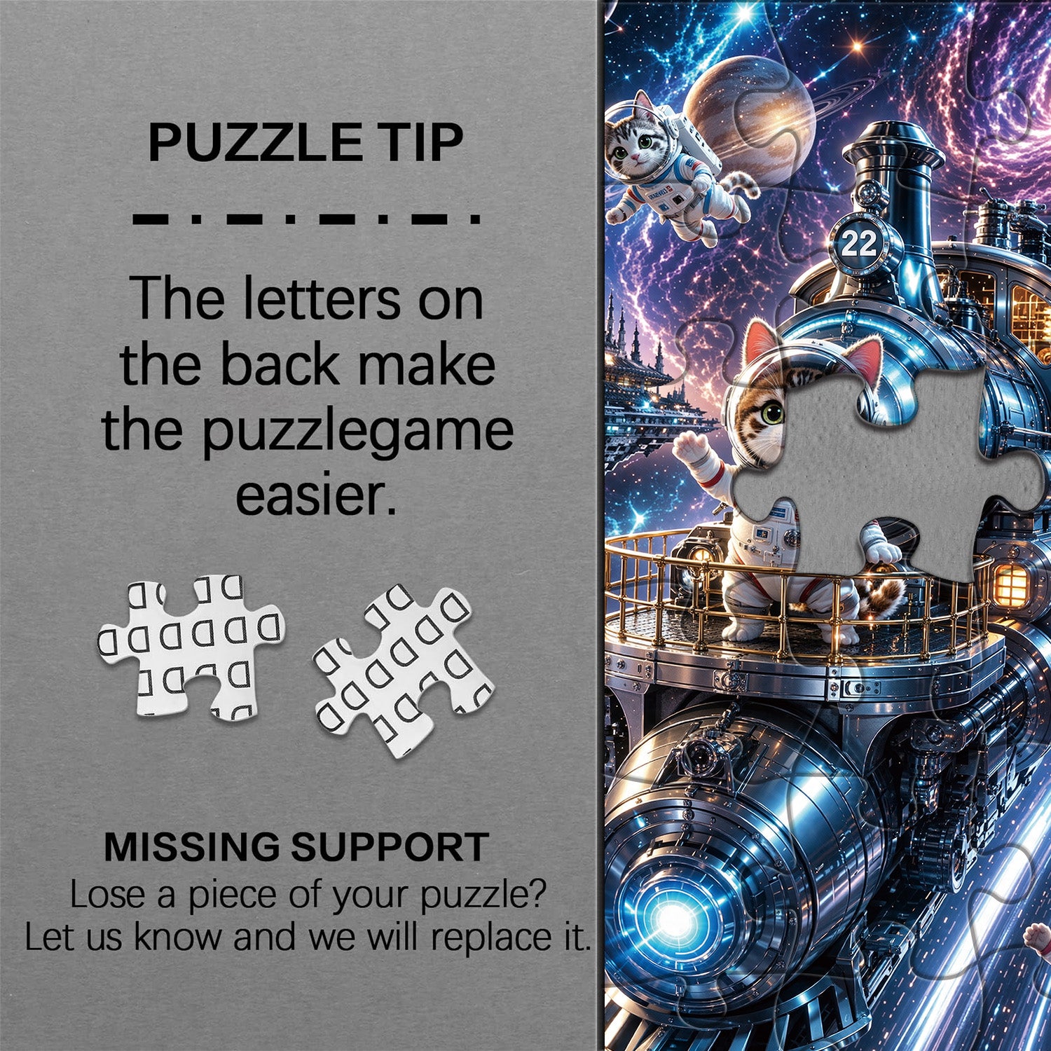 Kosmische Katze Puzzle 1000 Teile