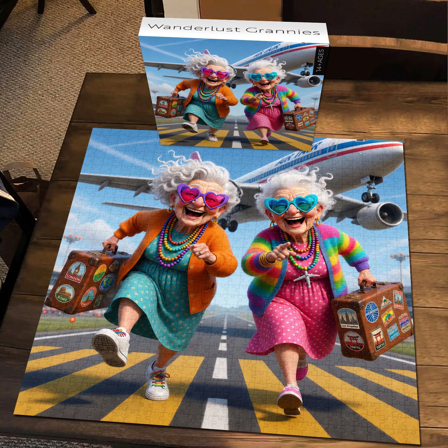 Fernweh Omas Puzzle 1000 Teile