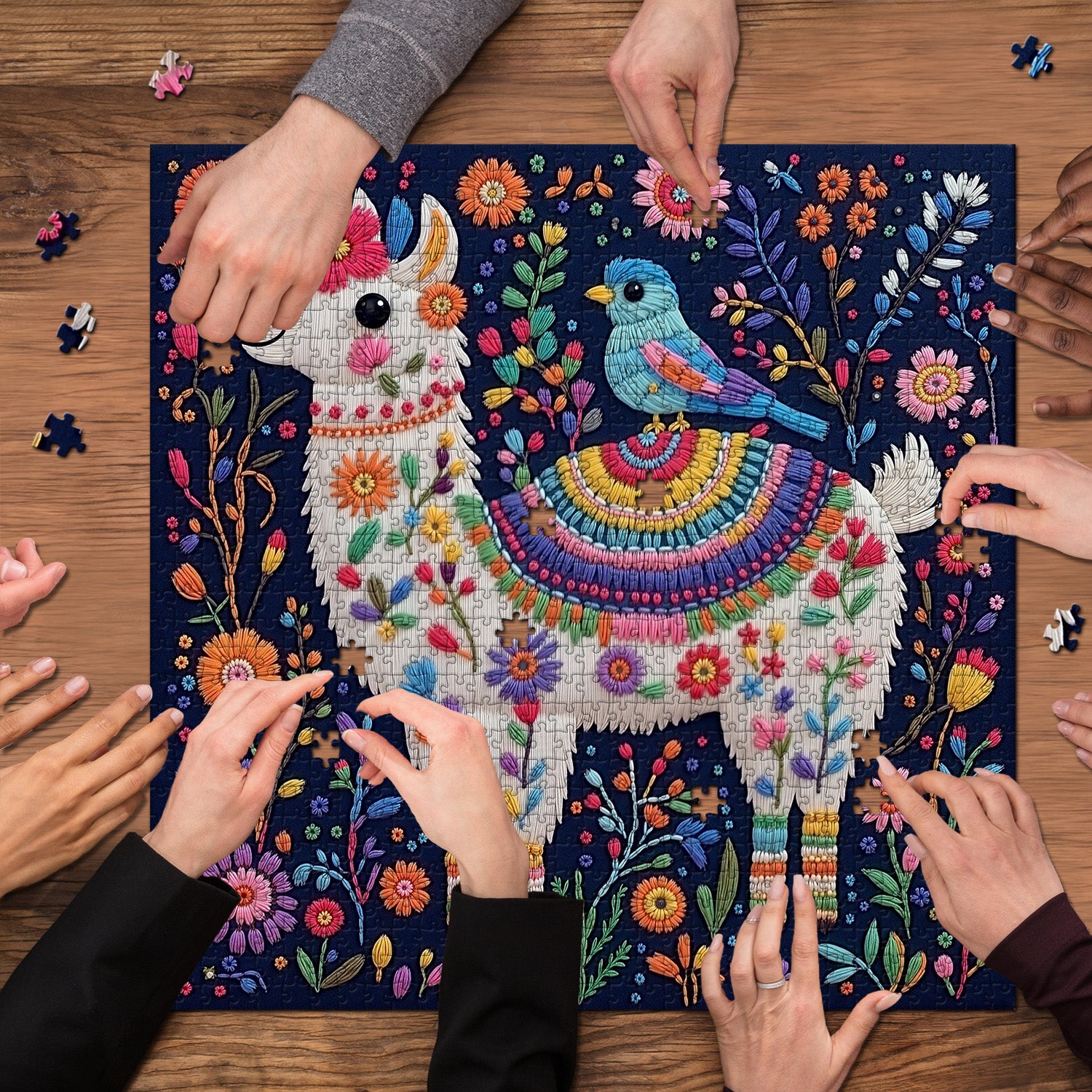 Lama in Bloom Puzzle 1000 Teile