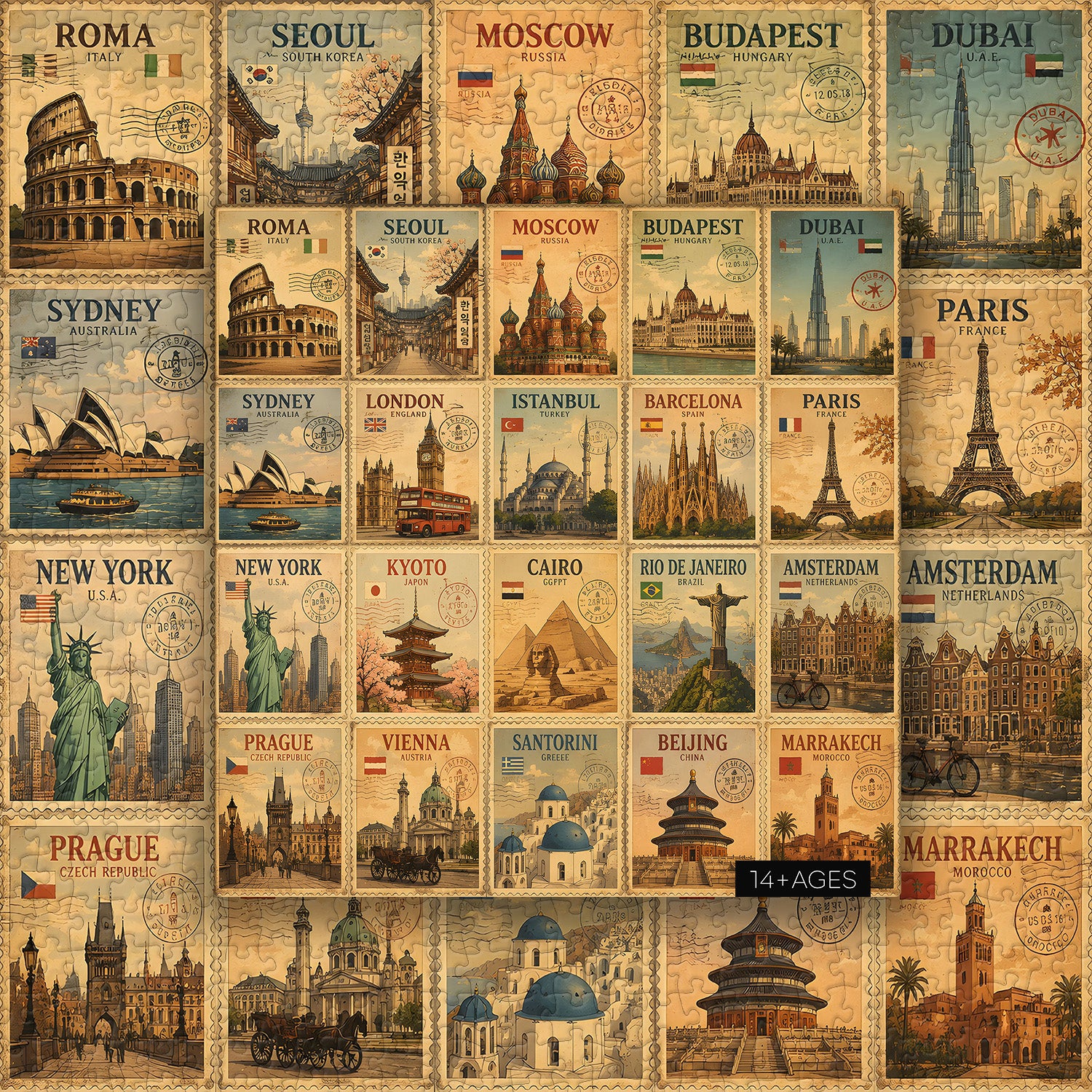 Global Journeys Jigsaw Puzzle 1000 Pieces