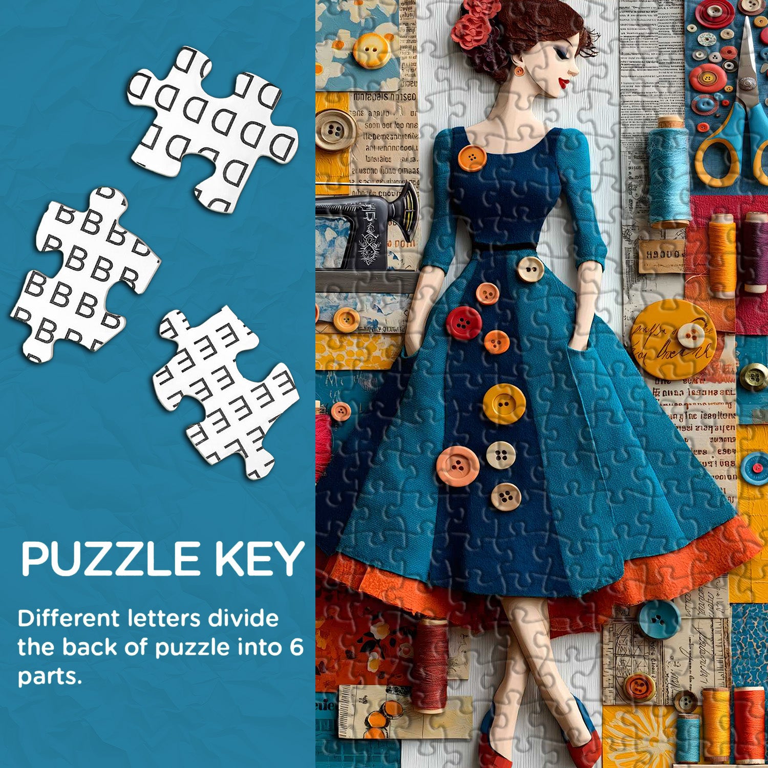 Vintage Sewing Muse Puzzle 1000 Teile