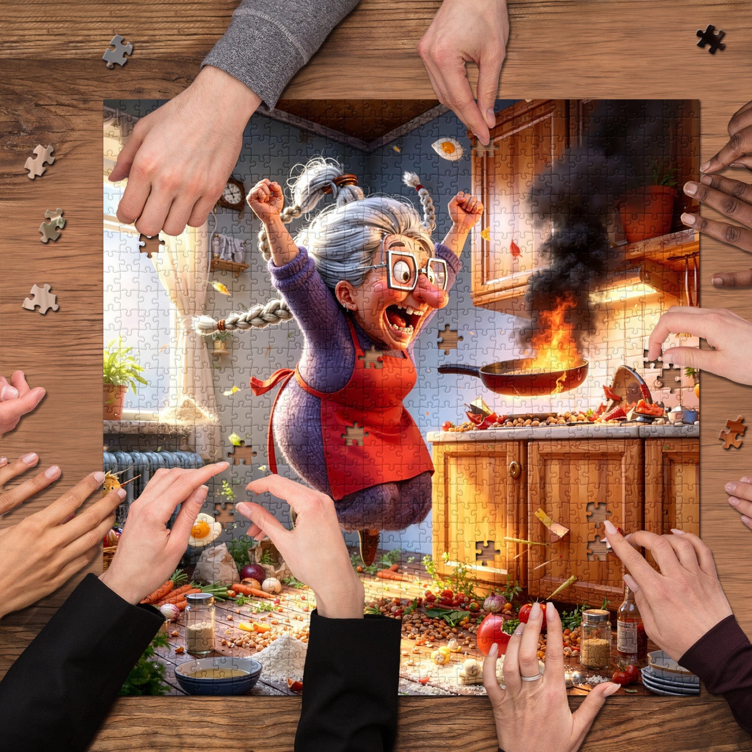 Küchenkatastrophe Puzzle 1000 Teile