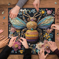 Jeweled Bee Jigsaw Puzzle 1000 Pieces