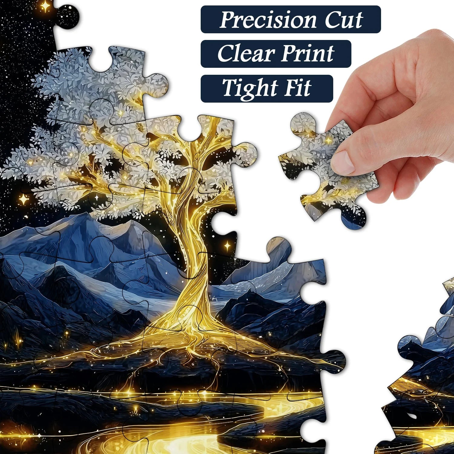 Ewiges goldenes Baum -Puzzle 1000 Stücke
