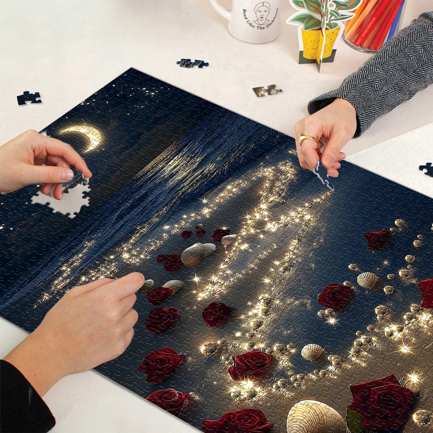 Sea of Roses Jigsaw Puzzles 1000 Pieces