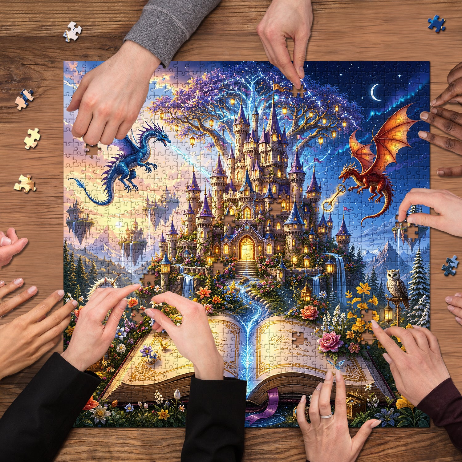 Dual Dragon Tale Puzzle 1000 Teile