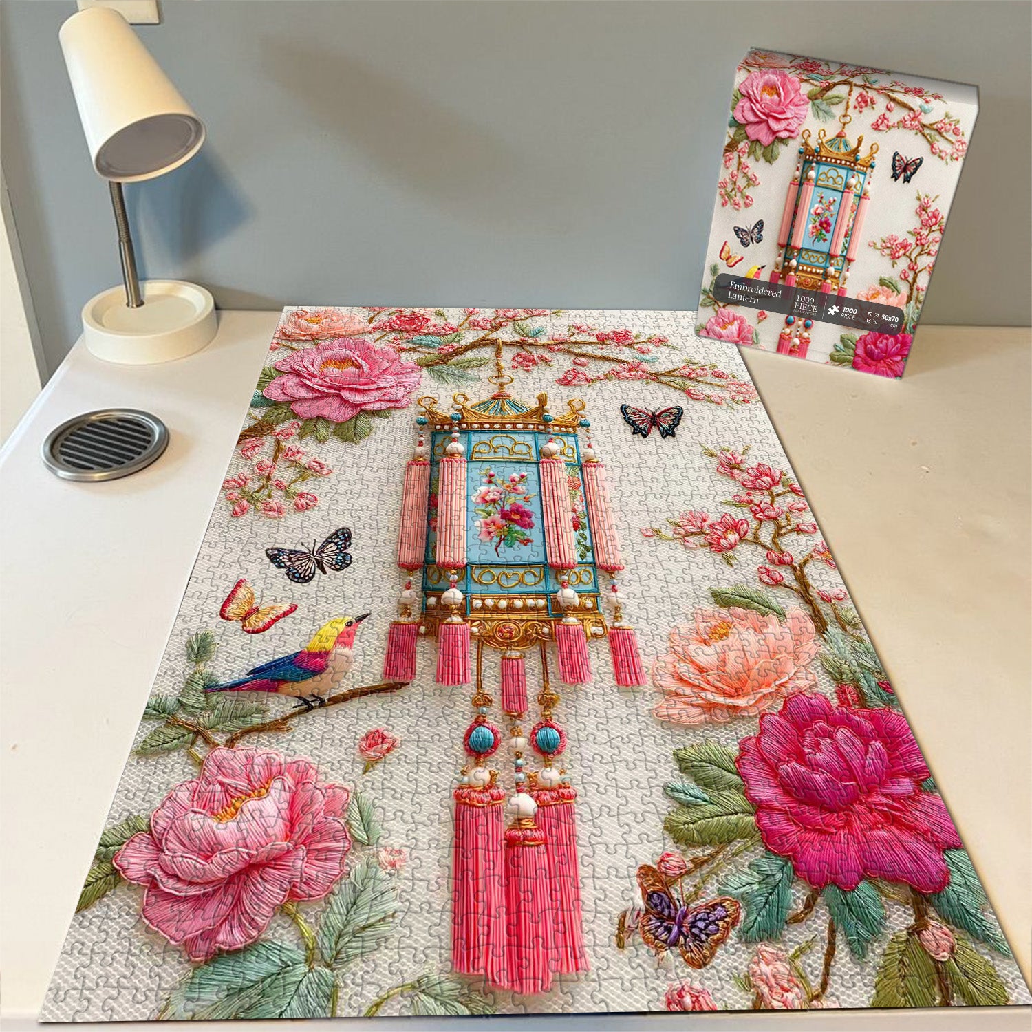 Embroidered Lantern Jigsaw Puzzle 1000 Pieces