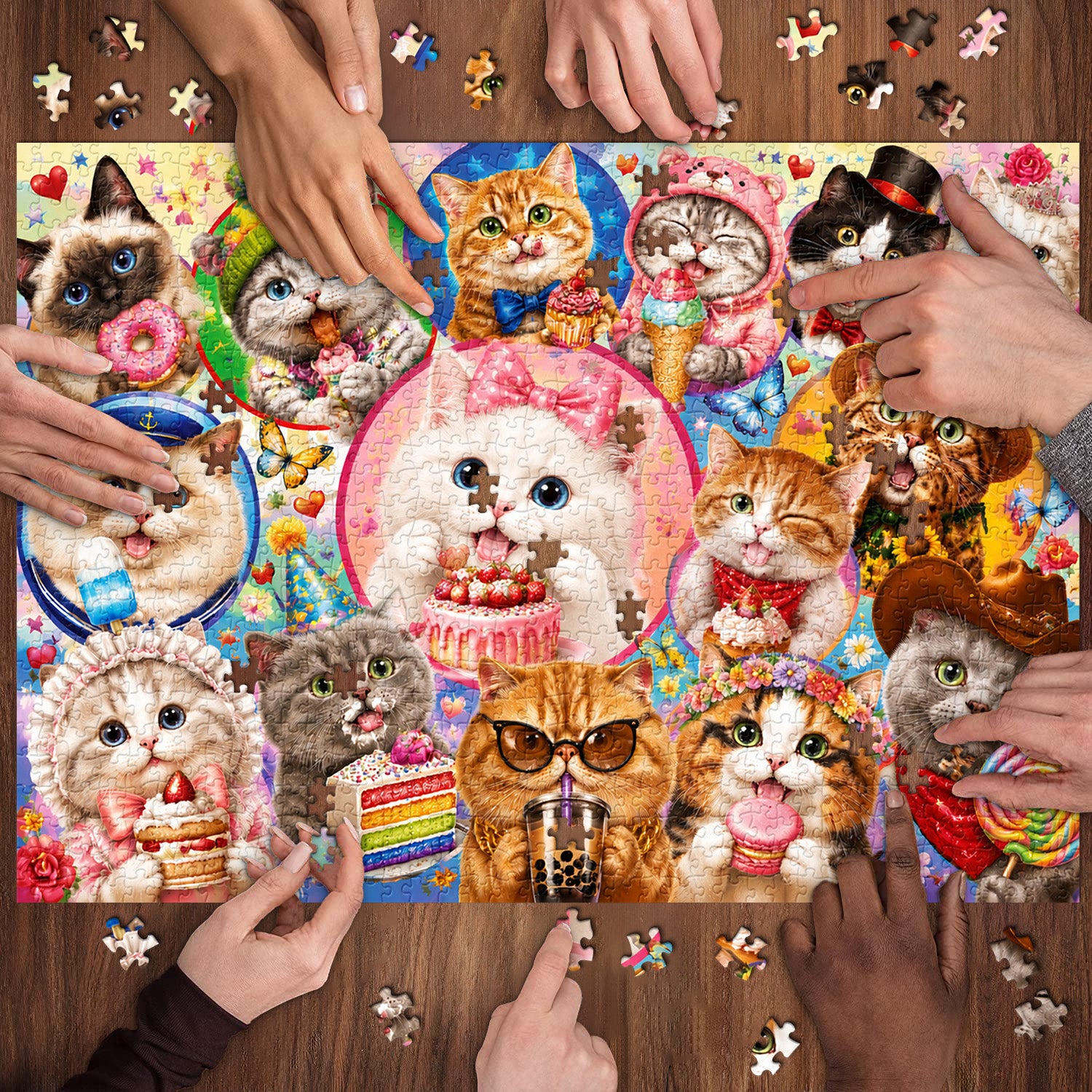 Sweets Kitten Collage Puzzle 1000 Teile