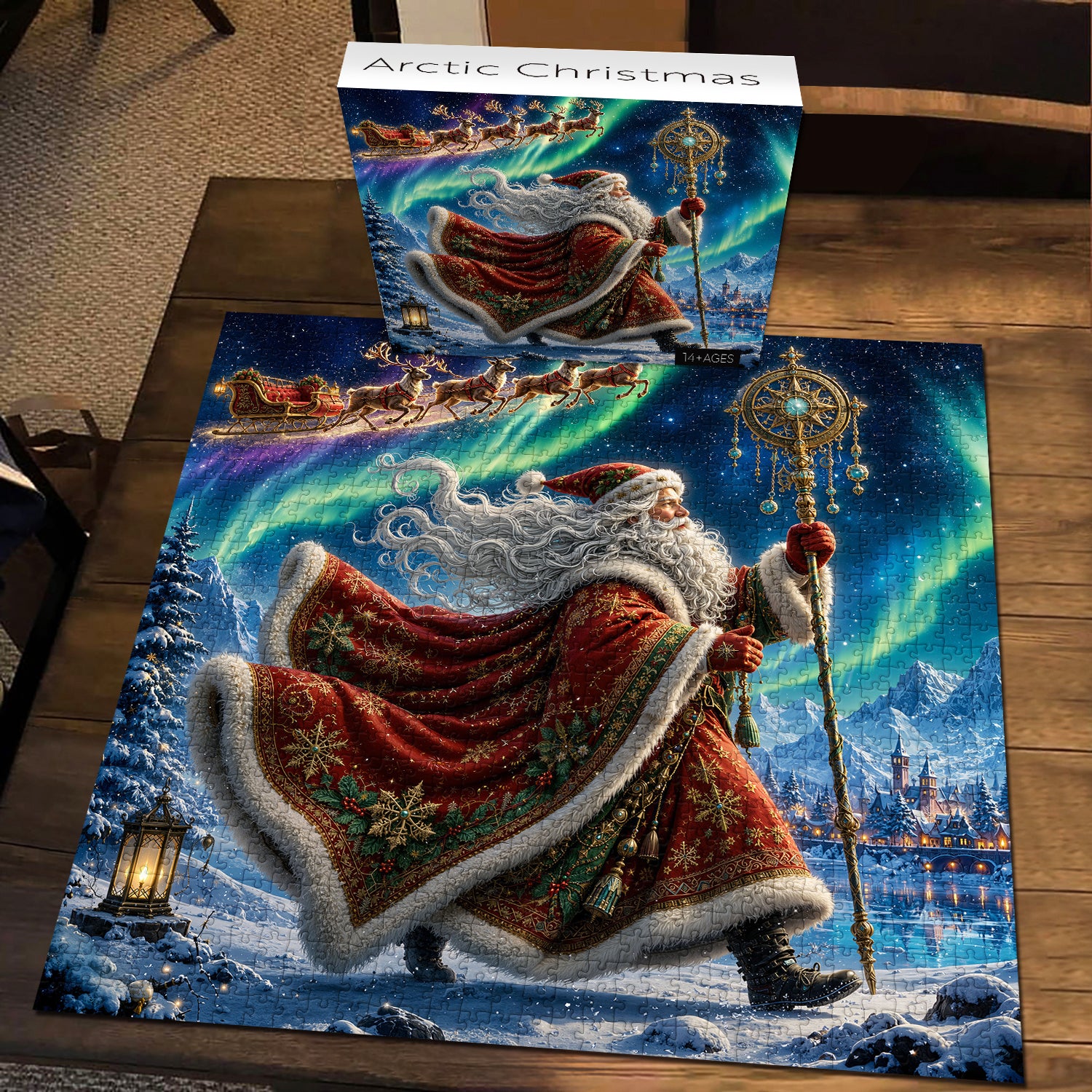 Arktisches Weihnachtspuzzle 1000 Teile