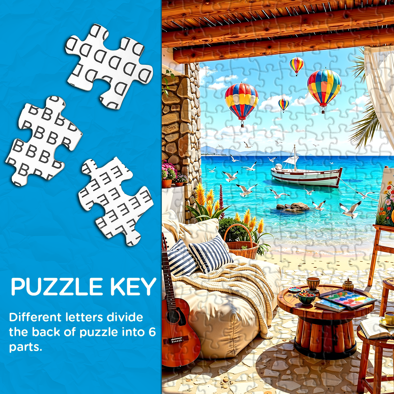 Beach Veranda Jigsaw Puzzle 1000 Pieces