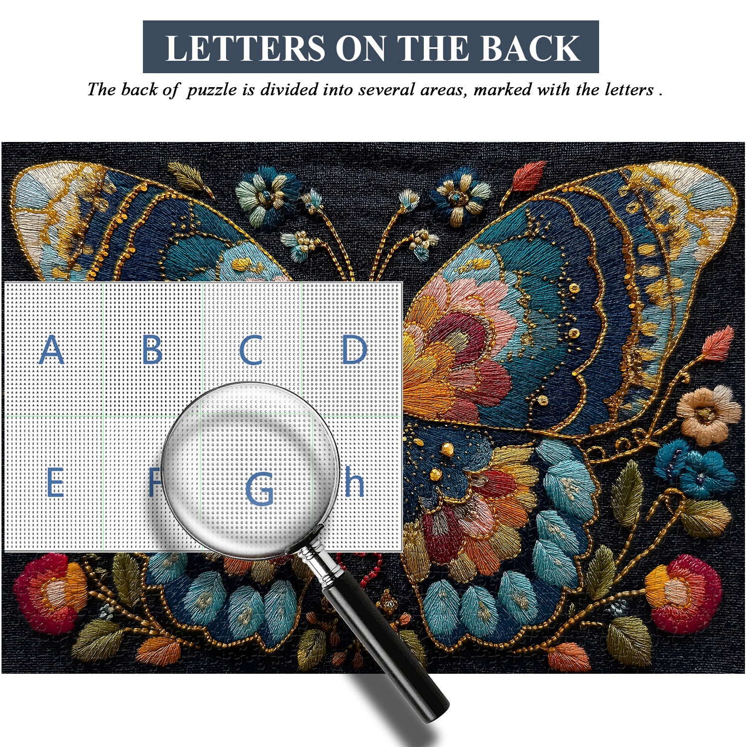 Blumen-Schmetterlings-Puzzle 1000 Teile