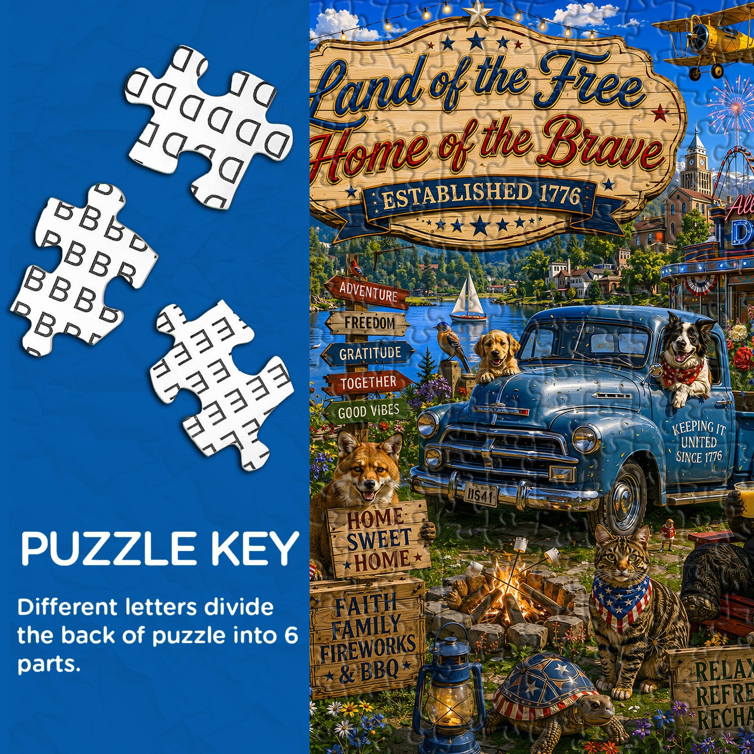 Land der kostenlosen Puzzle 1000 Teile