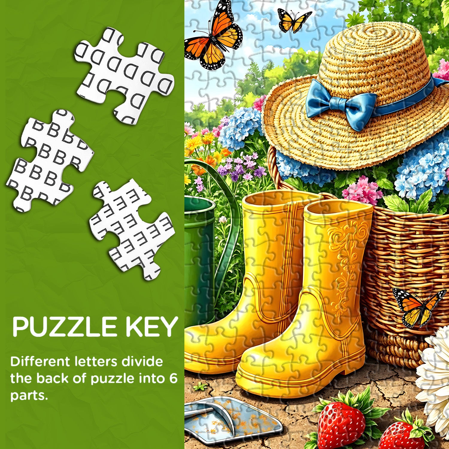 Frühlingsgartentag-Puzzle 1000 Teile