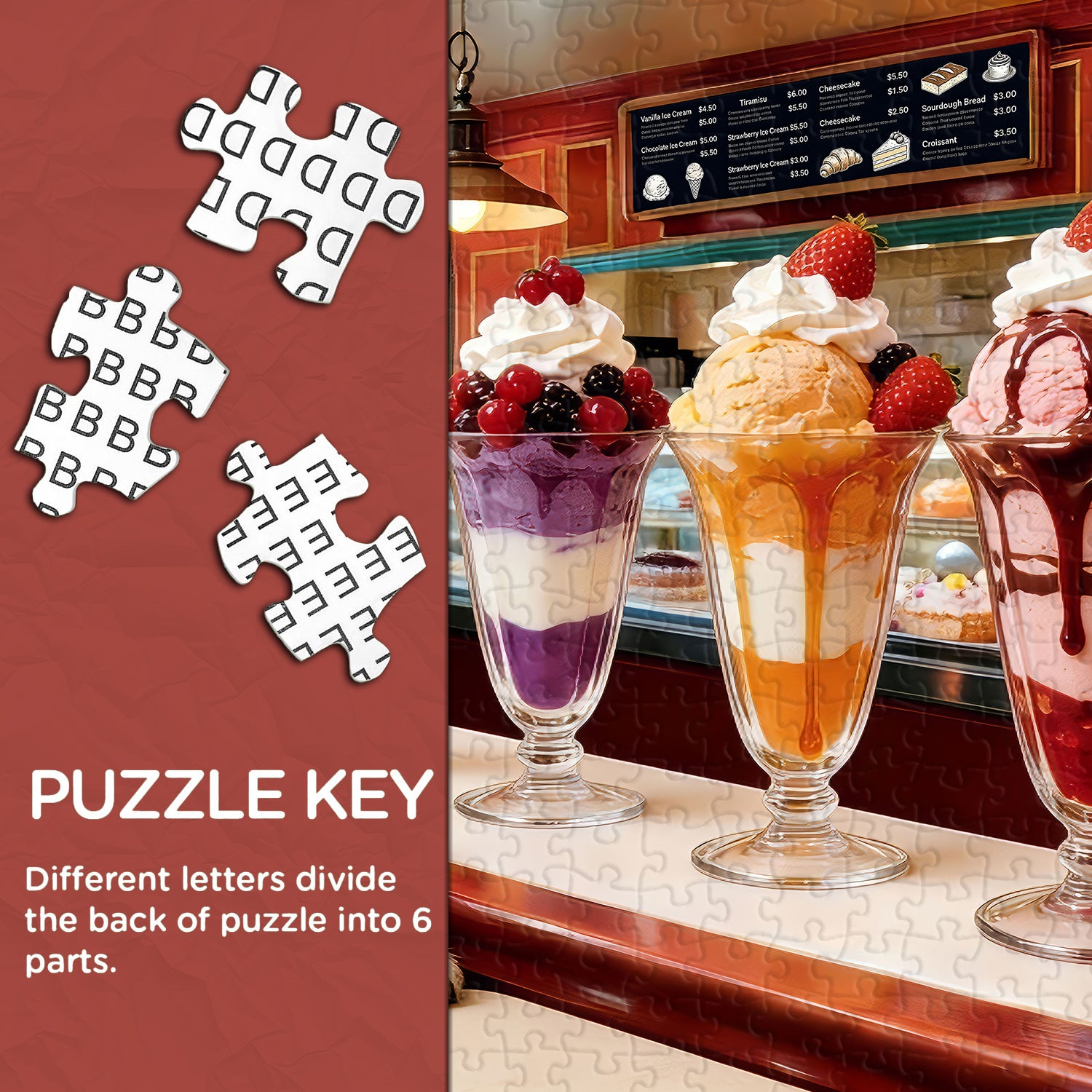 Hund Dessert Day Puzzle 1000 Teile
