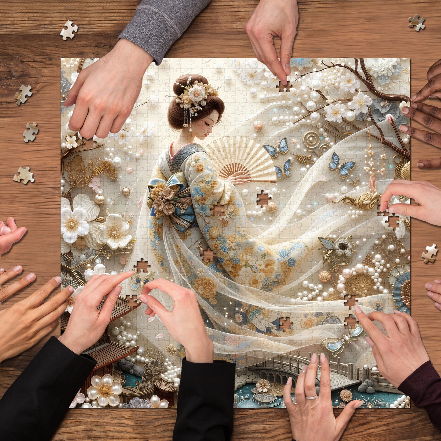 Flüsternde Blüten Puzzle 1000 Teile
