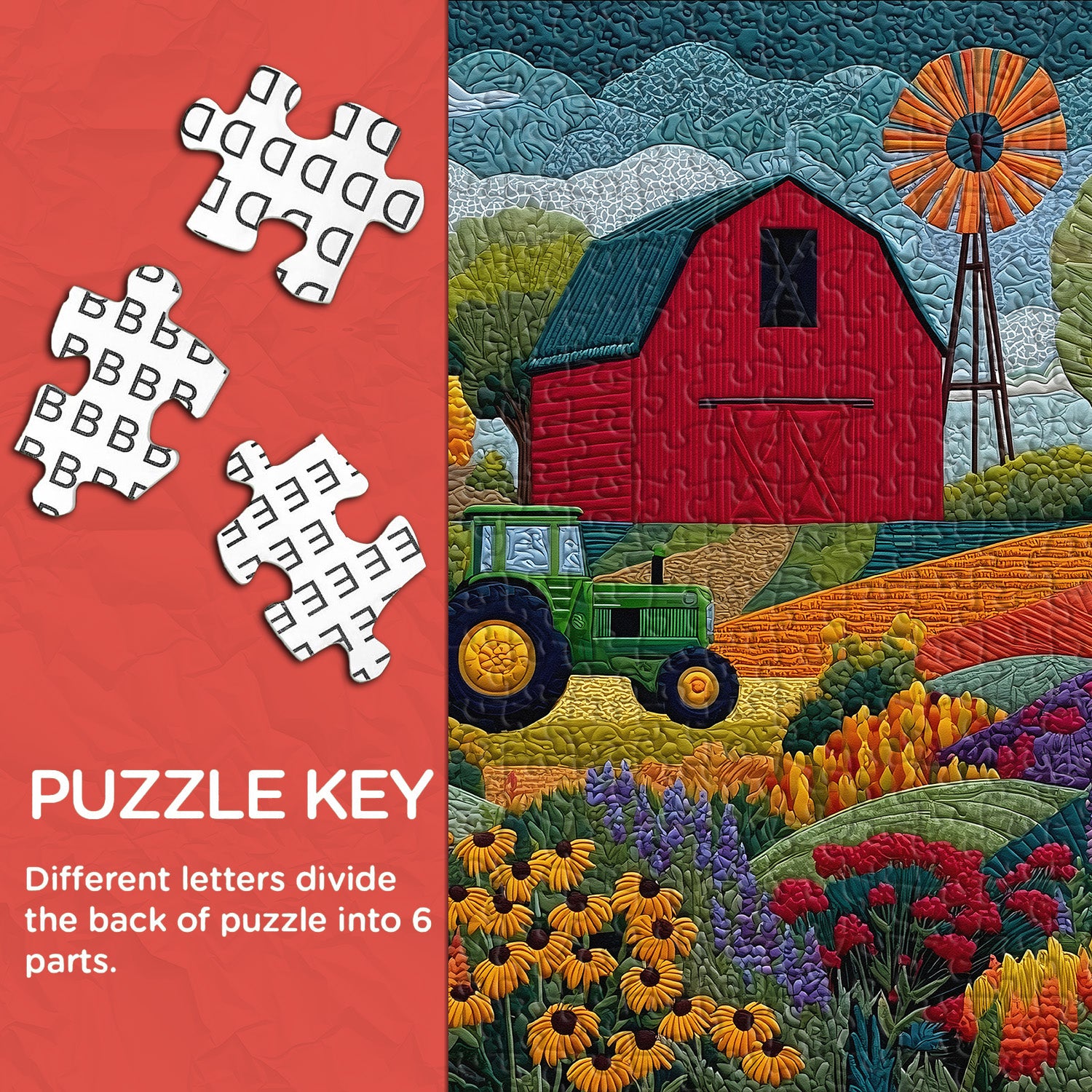 Barn of Blossoming Days Jigsaw Puzzle 1000 Pieces