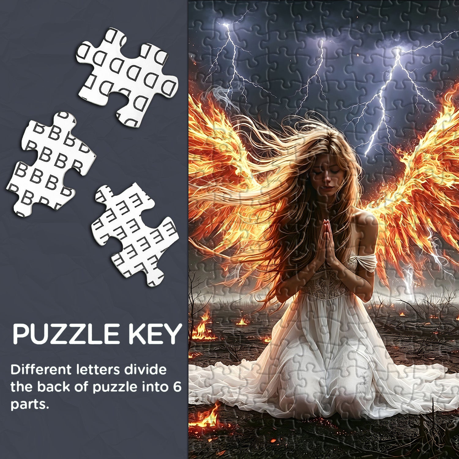 Phoenix Angel Prayer Puzzle 1000 Teile