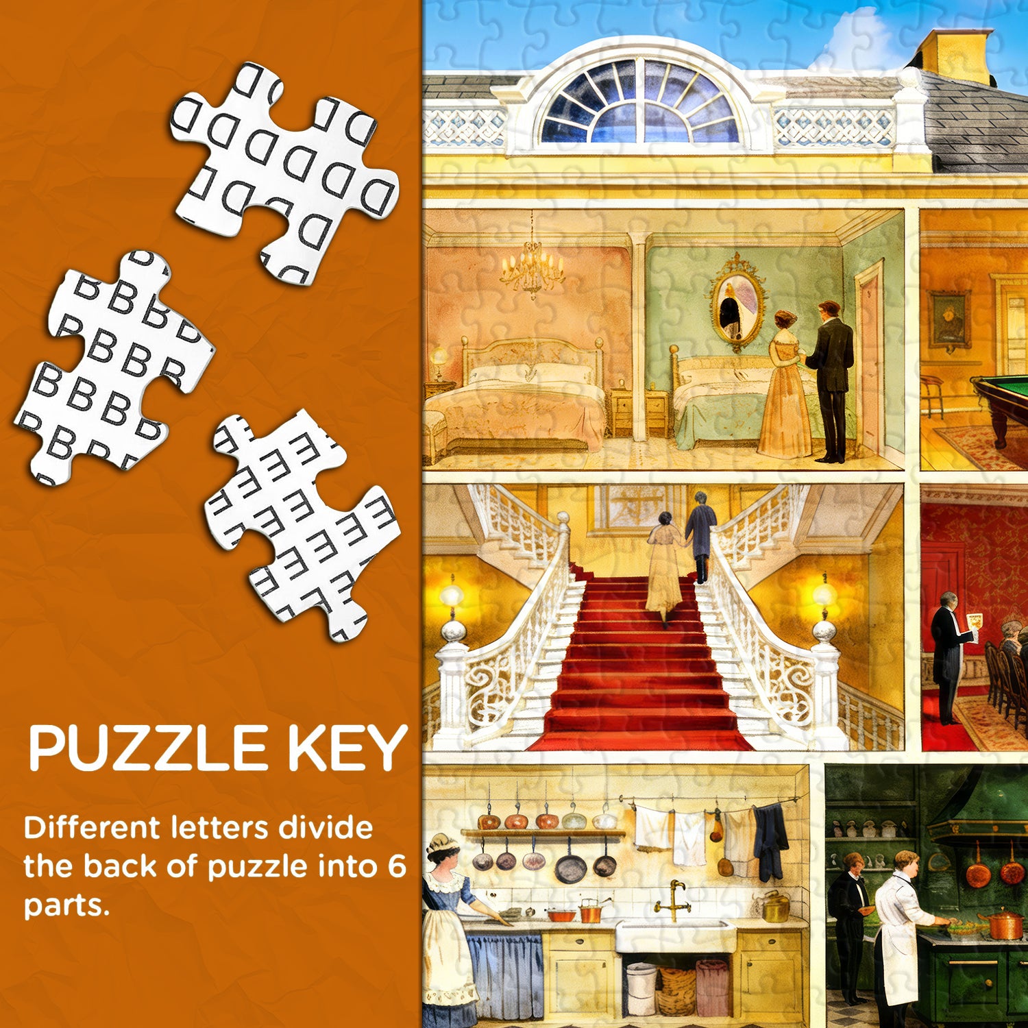 Elegant Manor Life Jigsaw Puzzle 1000 Pieces