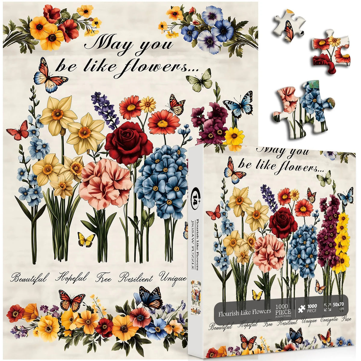 Blühen wie Blumen Jigsaw Rätsel 1000 Stücke