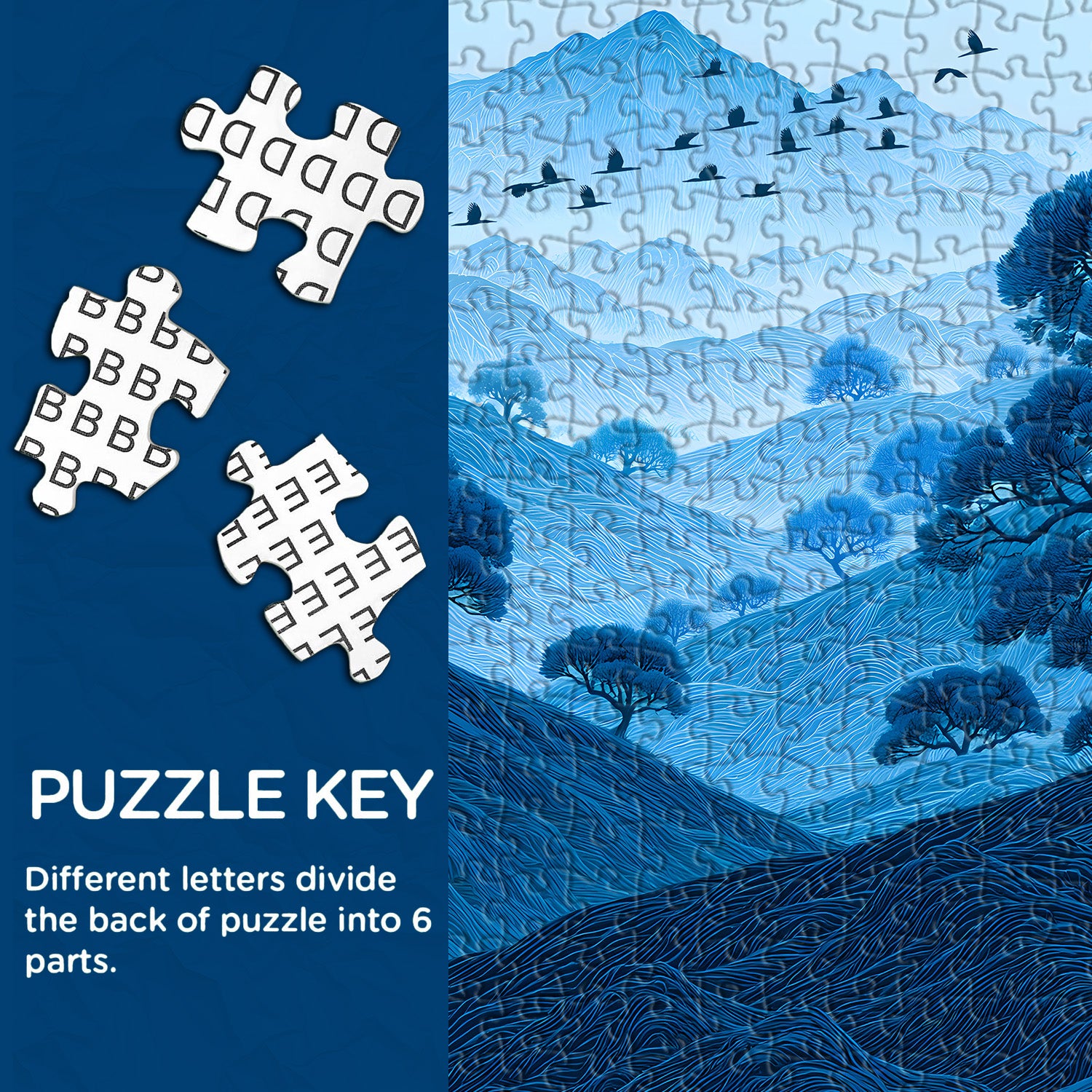 Blue Mist Mountains Jigsaw Puzzle 1000 Pieces