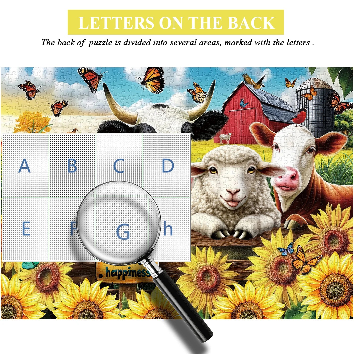 Freudige Farm -Puzzles 1000 Stücke