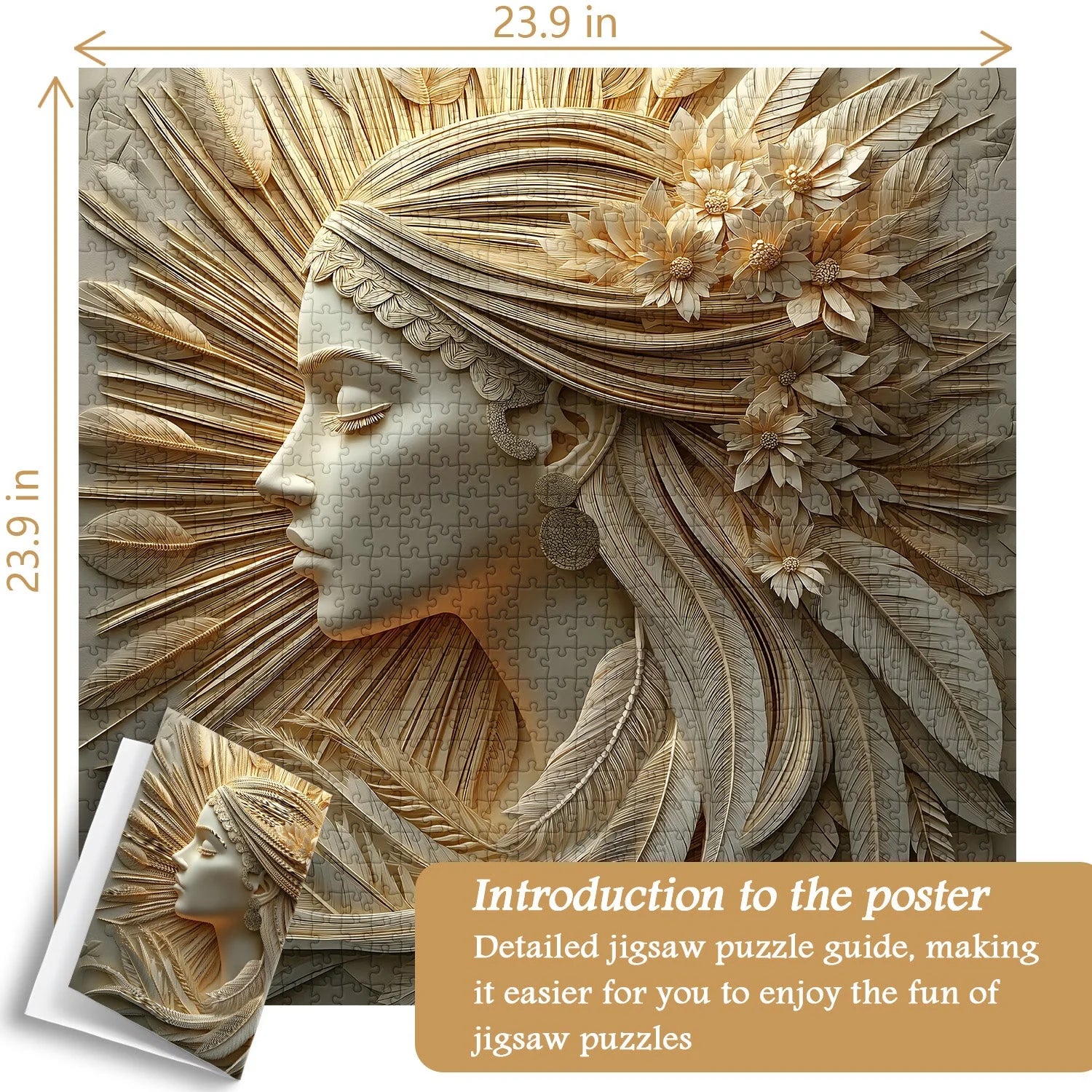 Goddess Sculpture Jigsaw Puzzle 1000 Pieces