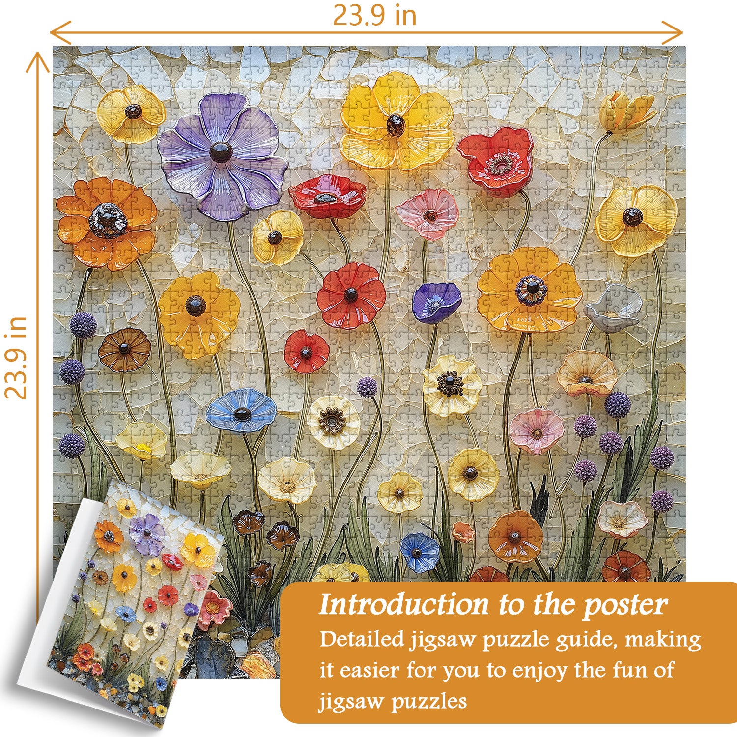 Wildflower Glass Art s Puzzle 1000 Teile