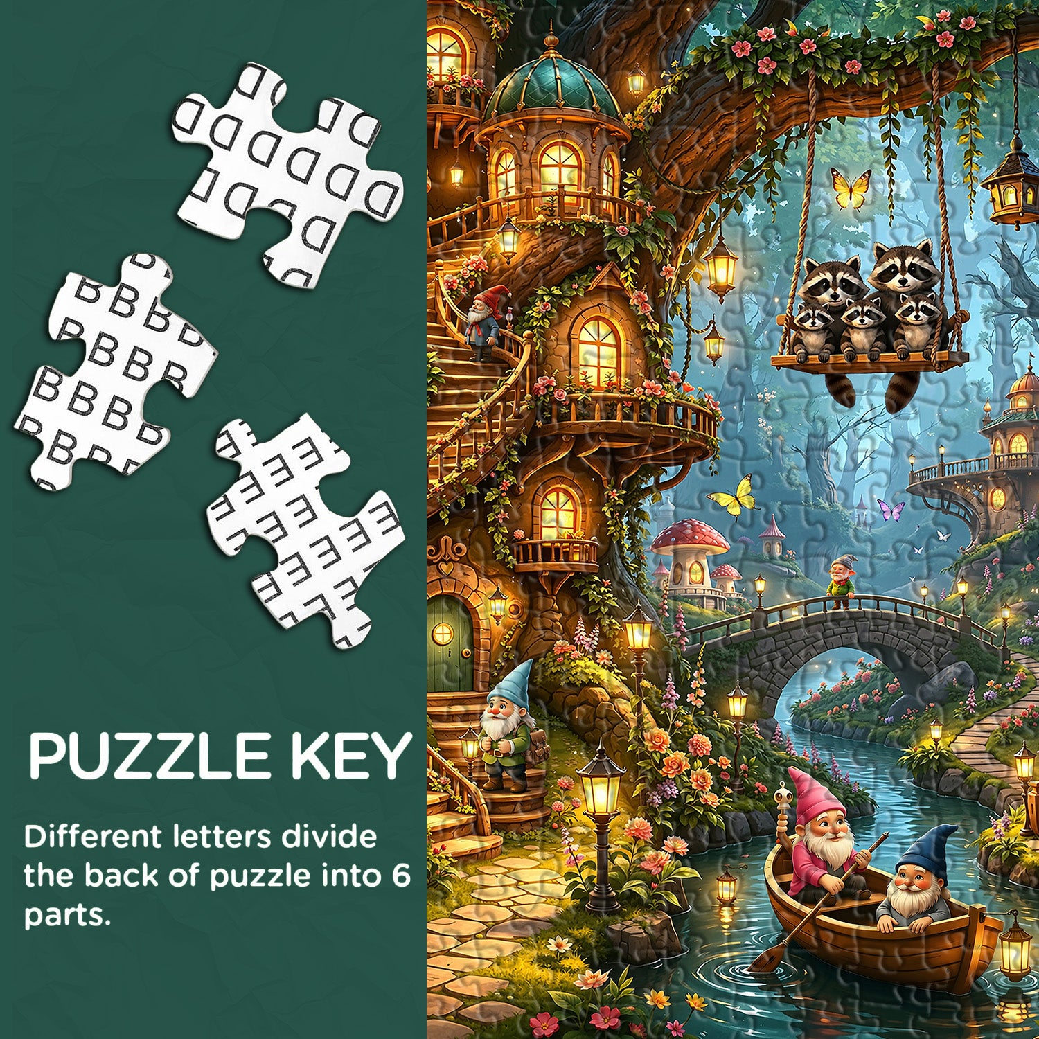 Gnome Hollow Puzzle 1000 Teile