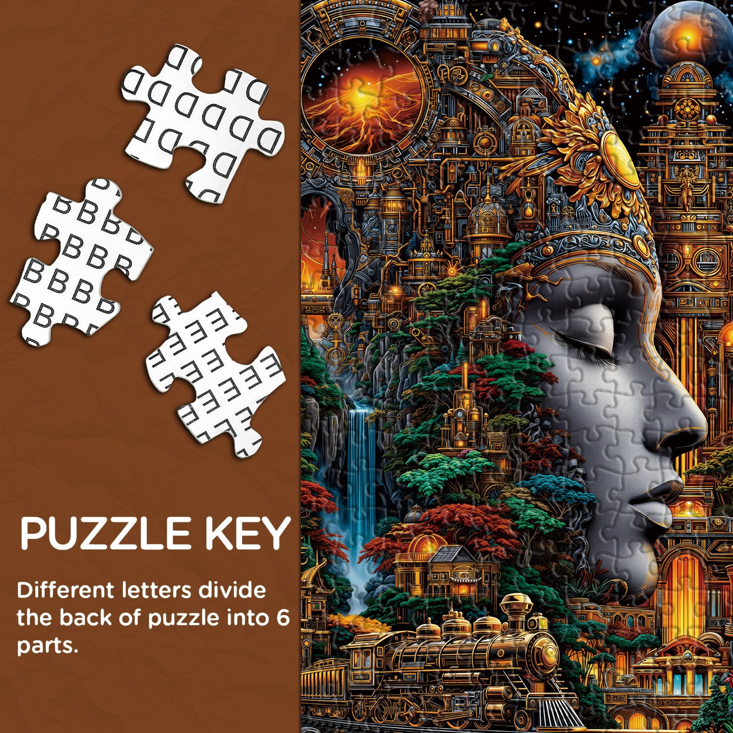 Traumlandschaftsstadt-Puzzle 1000 Teile