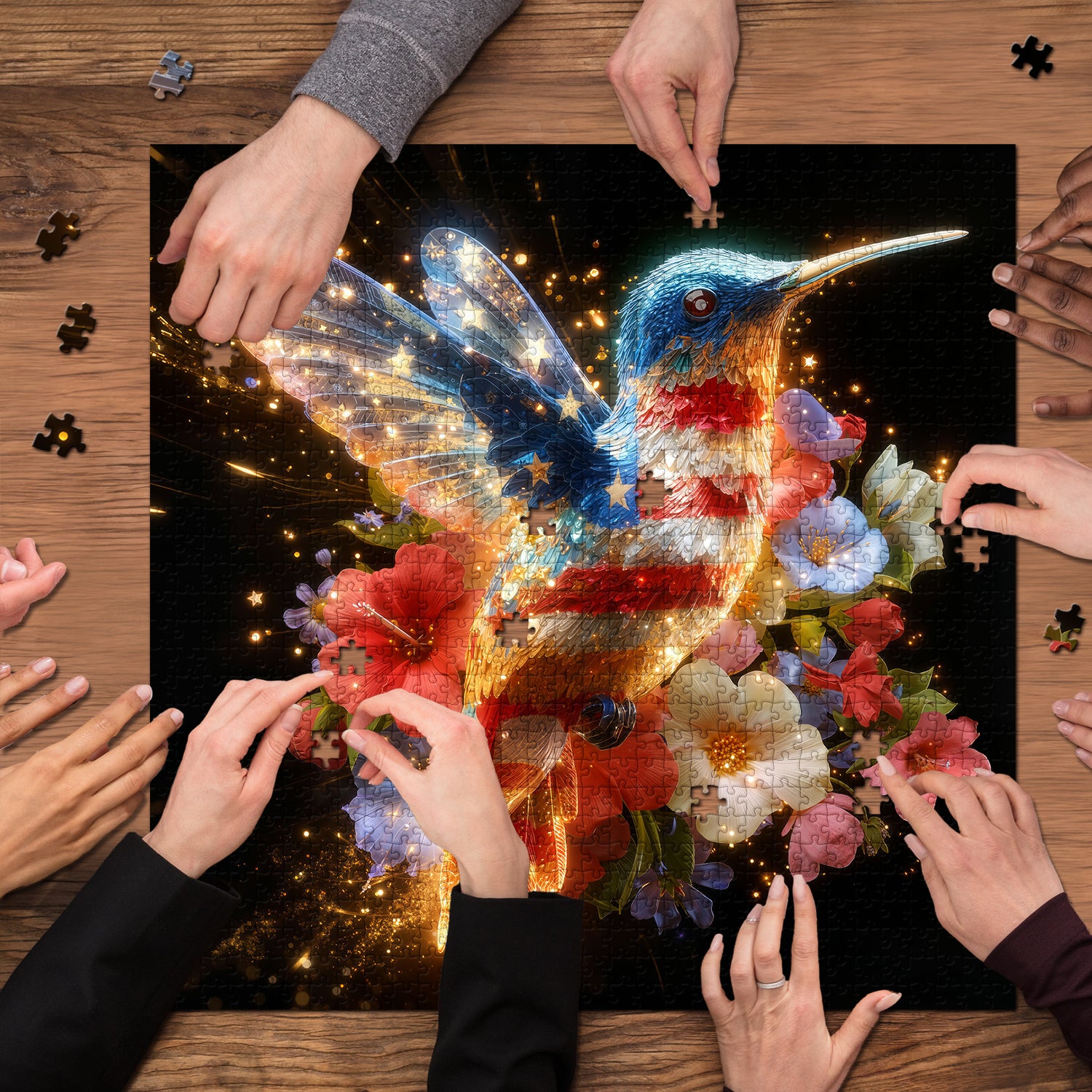 Freedom Hummingbird Jigsaw Puzzle 1000 Pieces
