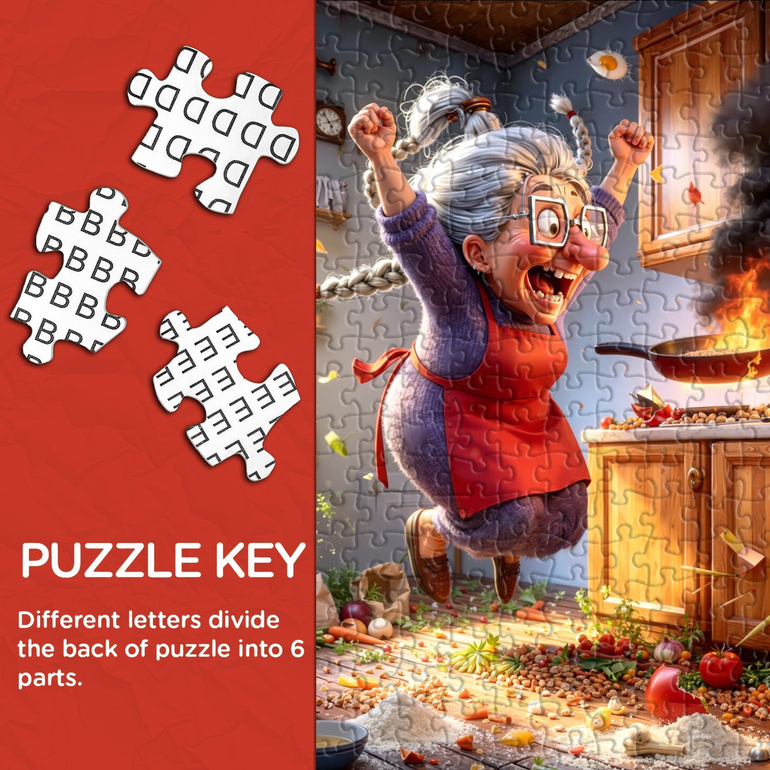 Küchenkatastrophe Puzzle 1000 Teile