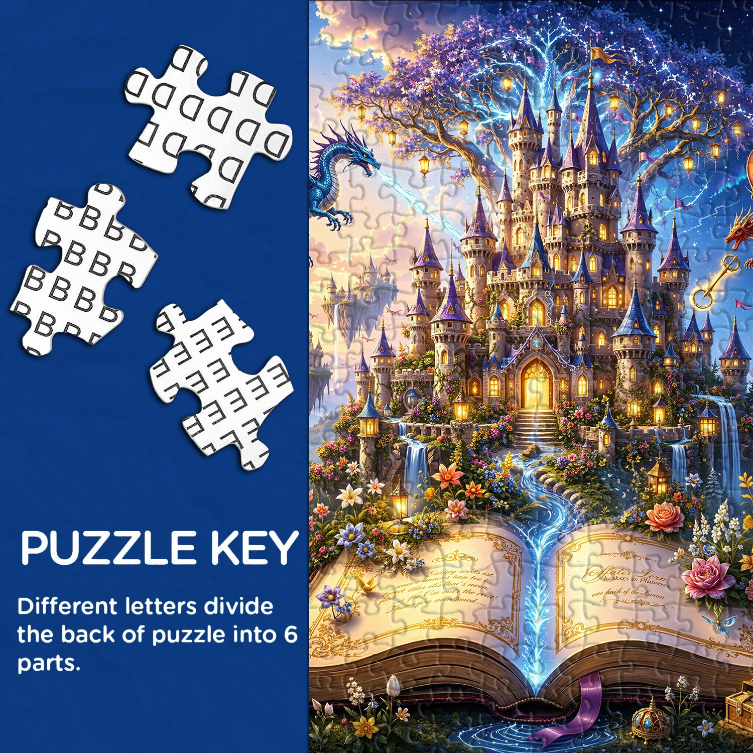 Dual Dragon Tale Puzzle 1000 Teile