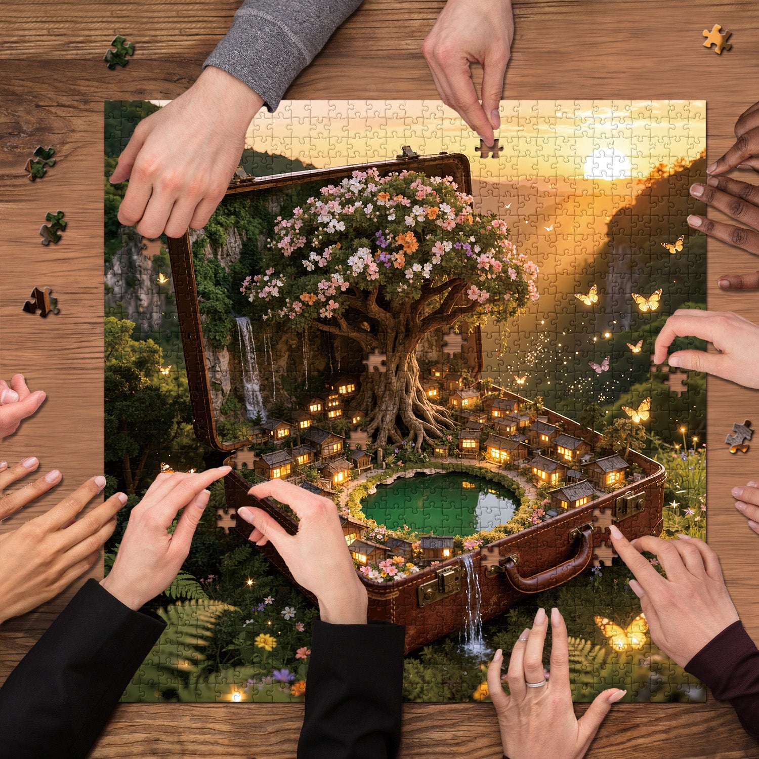 Der Koffer Arcadia Puzzle 1000 Teile